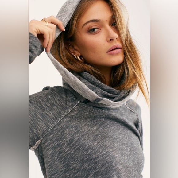 Free People Tops - Free People Beach 🏖️ big cocoon cowl long sleeve cotton everyday